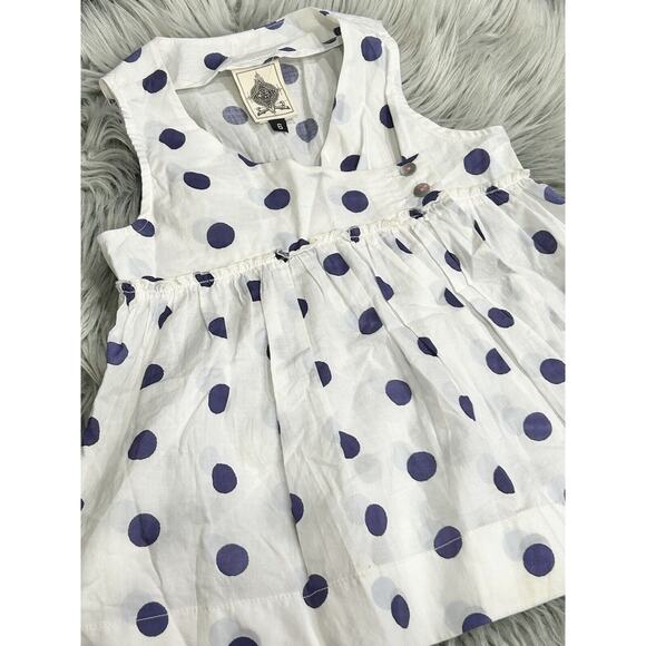 Dagmar Daley Girls Polka Dot Wrap Tank Size 6 - Picture 2 of 3